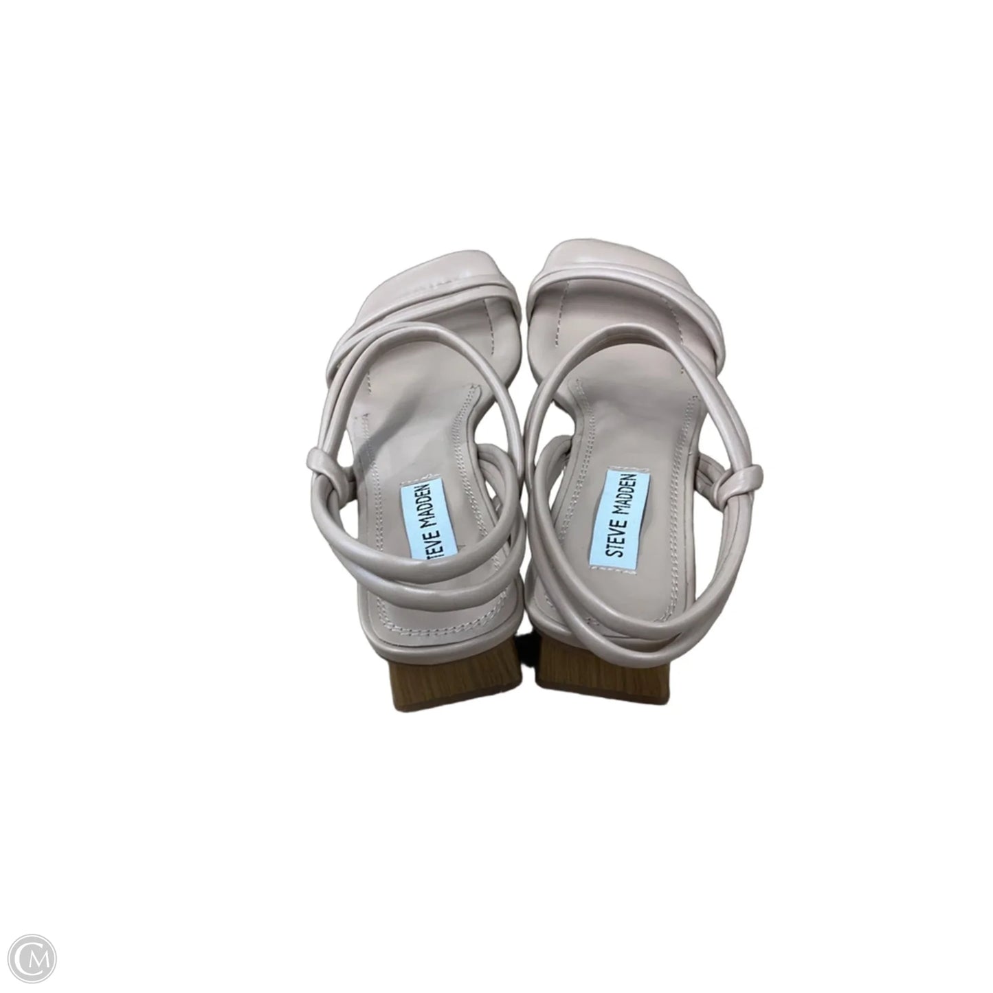 Sandals Heels Kitten By Steve Madden In Tan, Size: 7