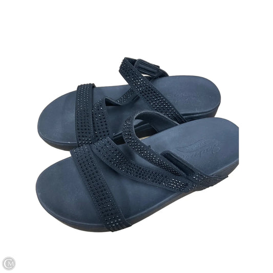 Sandals Flats By Skechers In Black, Size: 11