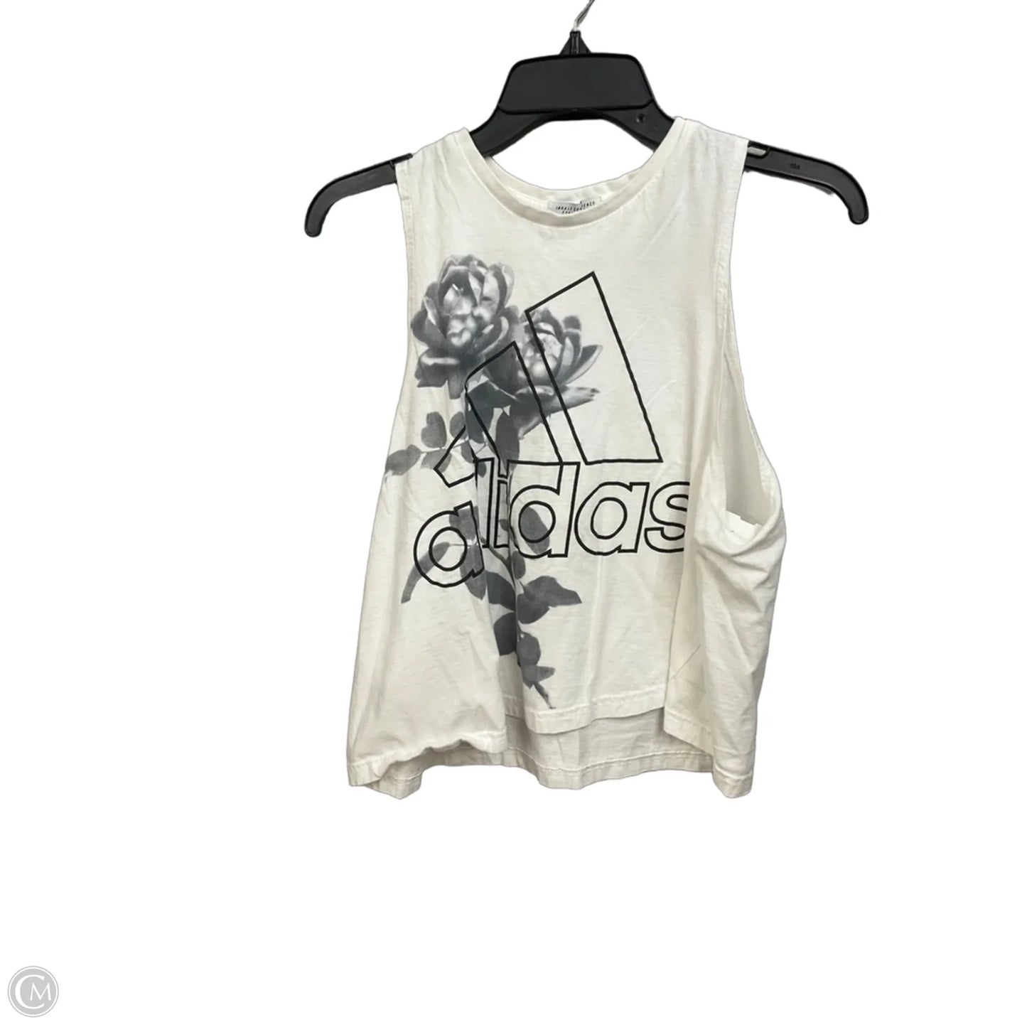 Athletic Tank Top By Adidas In White, Size: L