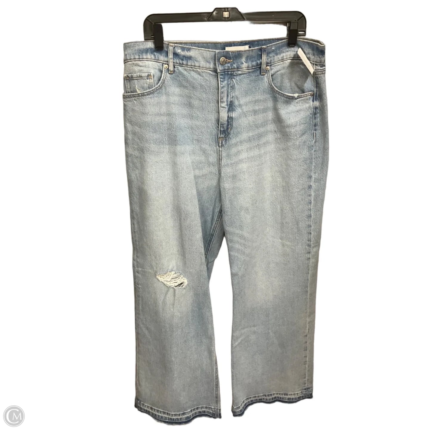 Jeans Wide Leg By Loft In Blue Denim, Size: 14