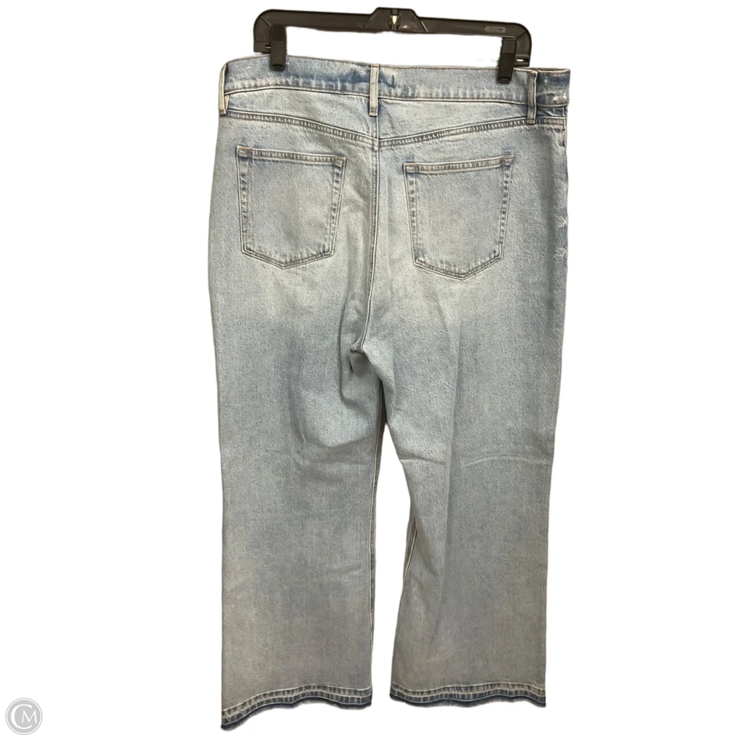 Jeans Wide Leg By Loft In Blue Denim, Size: 14