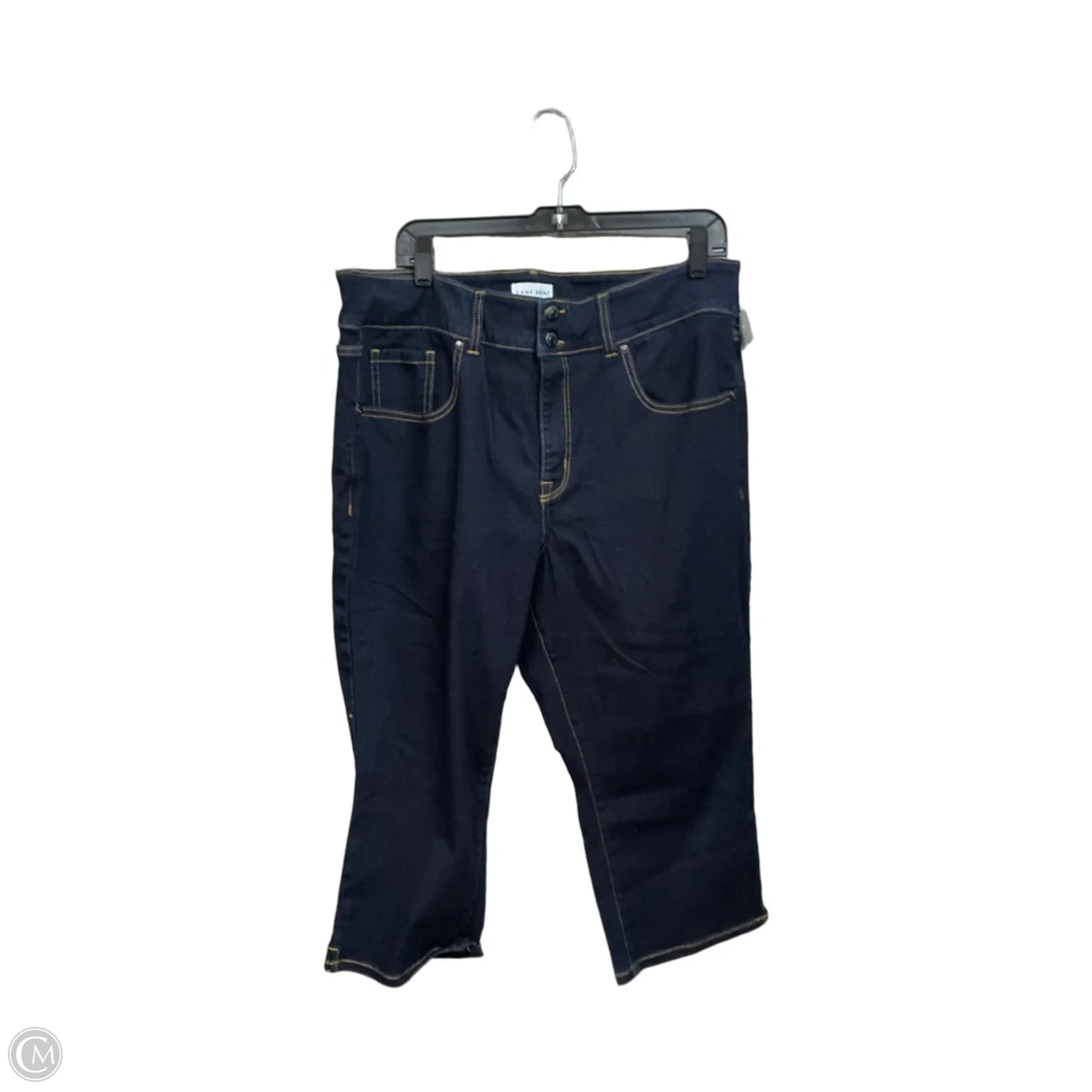 Jeans Cropped By Lane Bryant In Blue Denim, Size: 18