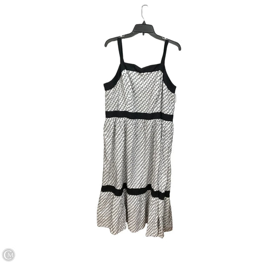 Dress Casual Midi By Lane Bryant In Black & White, Size: 2x