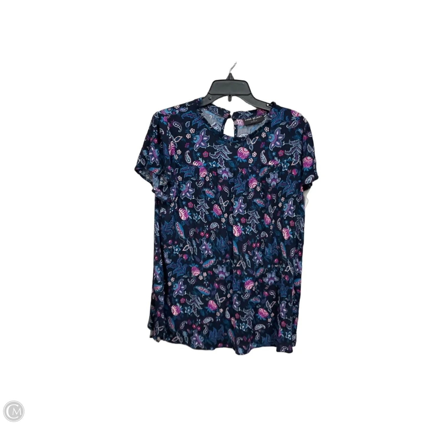Top Short Sleeve By Lane Bryant In Floral Print, Size: 2x