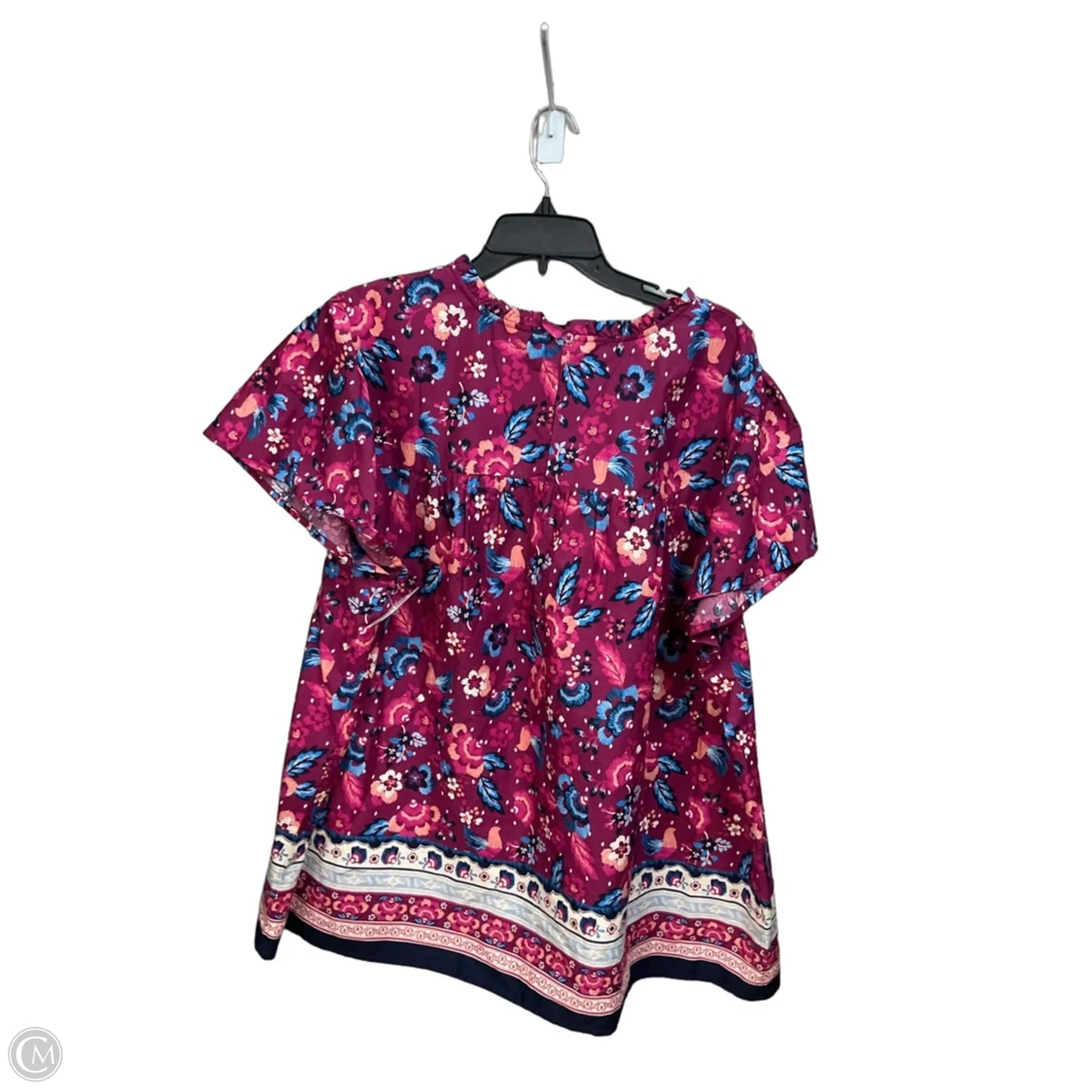 Top Short Sleeve By Lane Bryant In Floral Print, Size: 3x