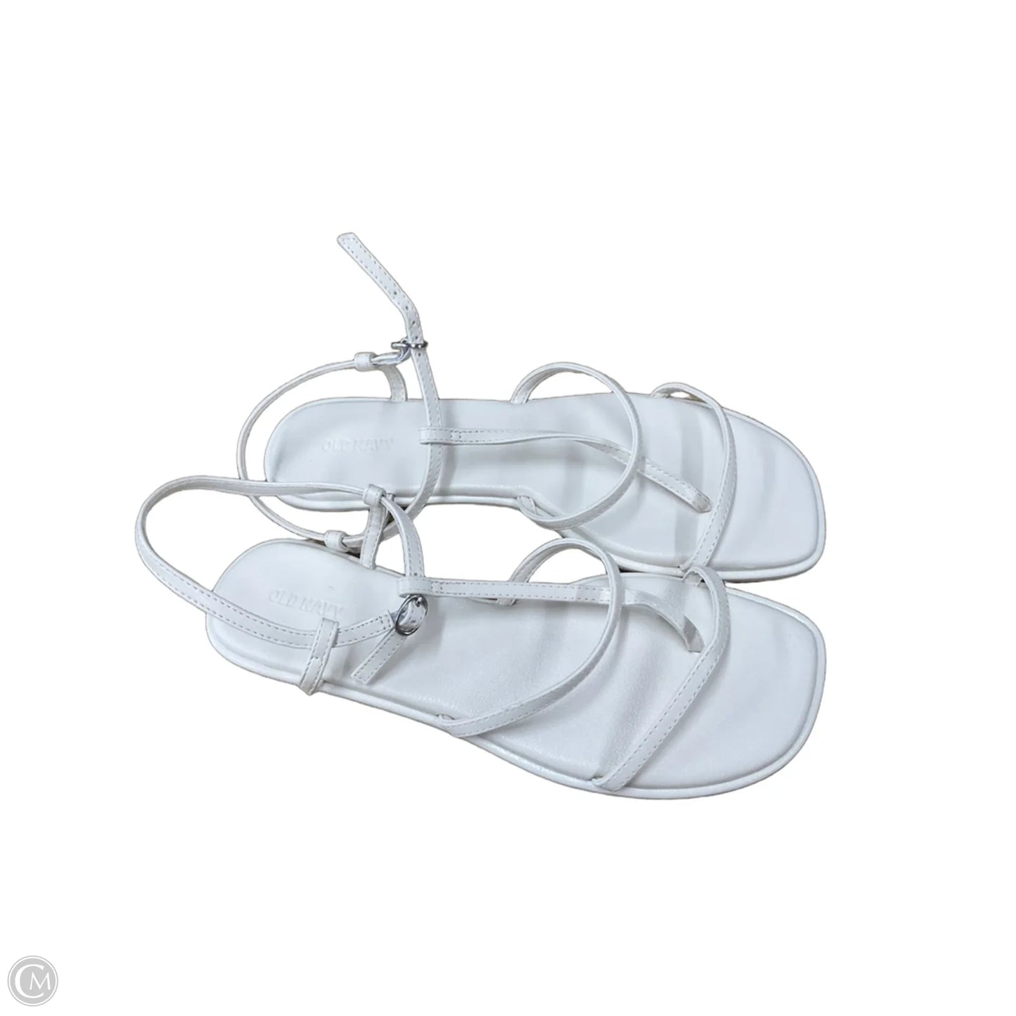 Sandals Flats By Old Navy In White, Size: 10
