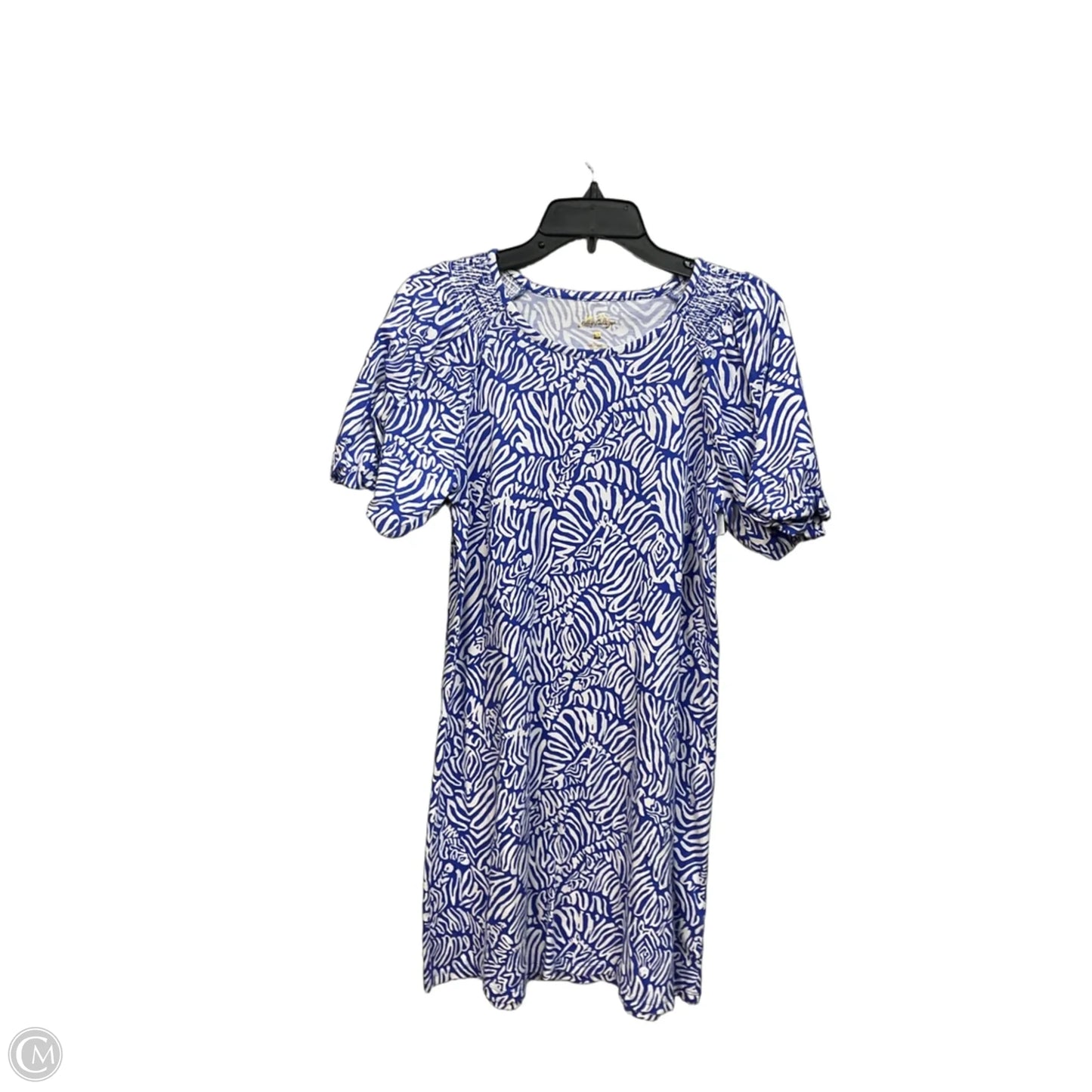 Dress Designer By Lilly Pulitzer In Blue & White, Size: 2