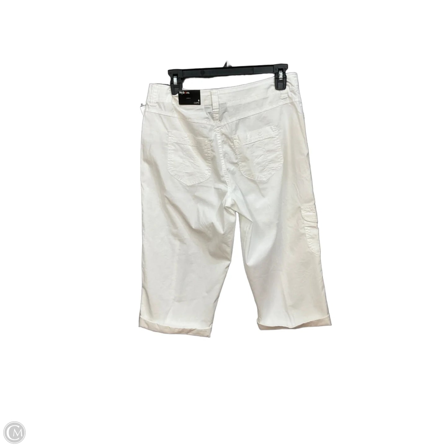 Capris By Style And Company In White, Size: 6