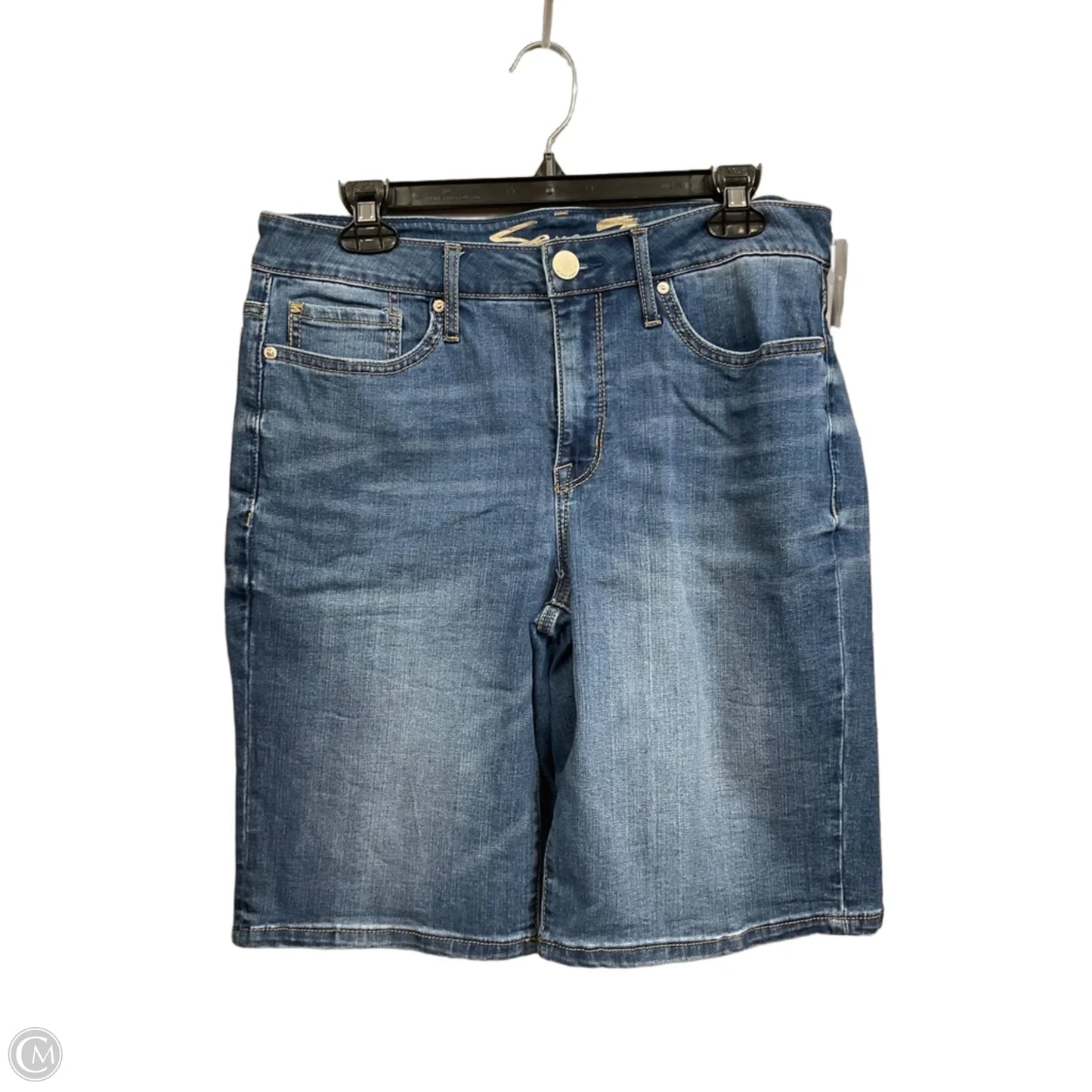 Shorts By Seven 7 In Blue Denim, Size: 12