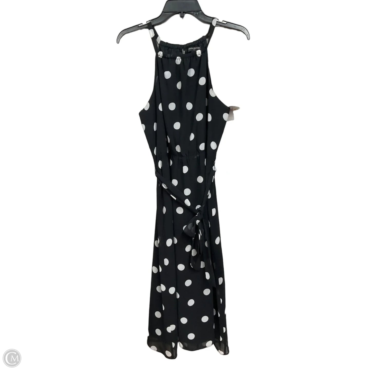 Dress Casual Midi By Banana Republic In Polkadot Pattern, Size: 10