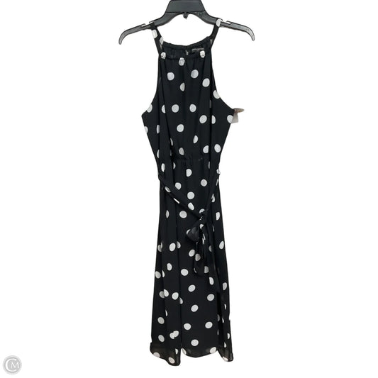 Dress Casual Midi By Banana Republic In Polkadot Pattern, Size: 10