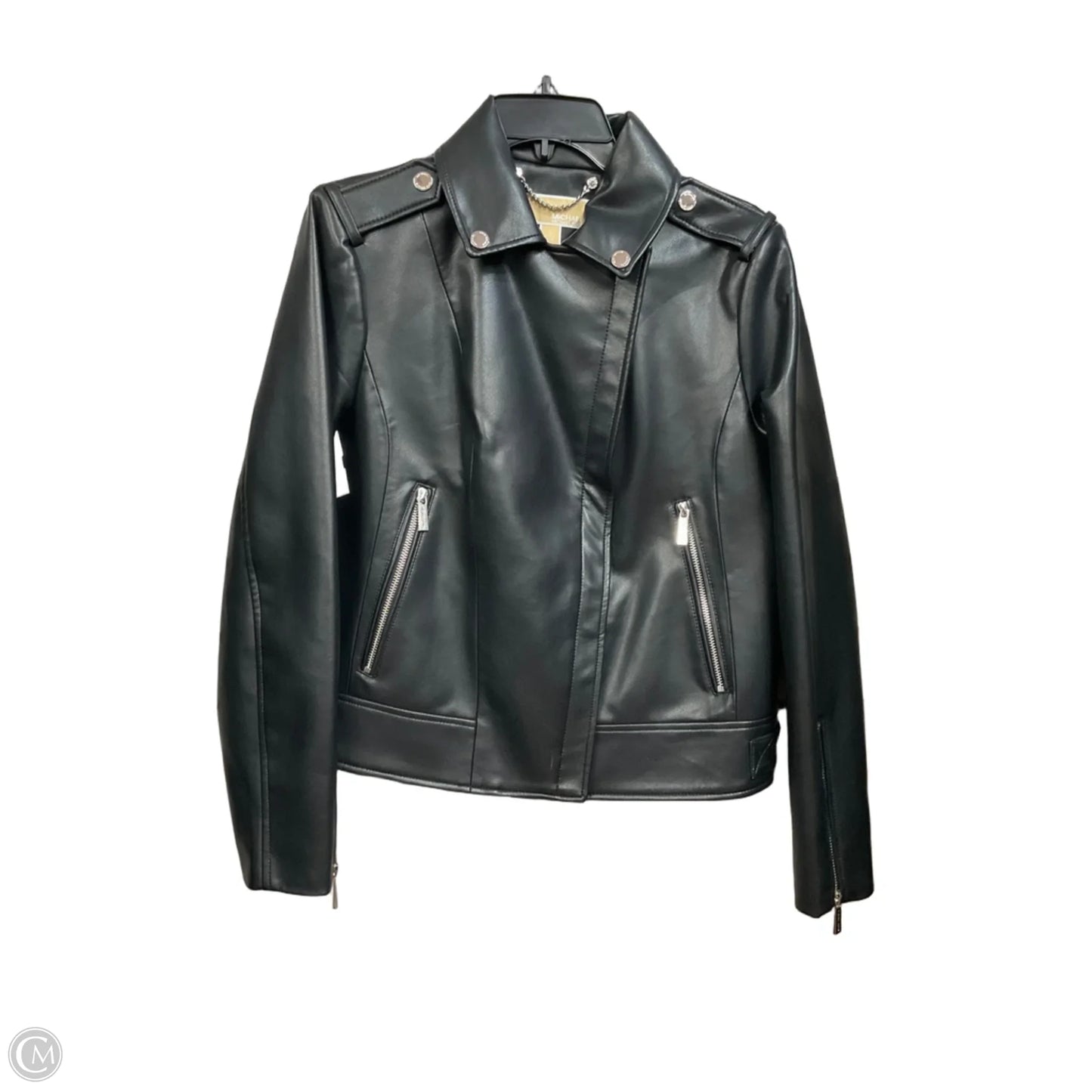 Jacket Moto By Michael By Michael Kors In Black, Size: L