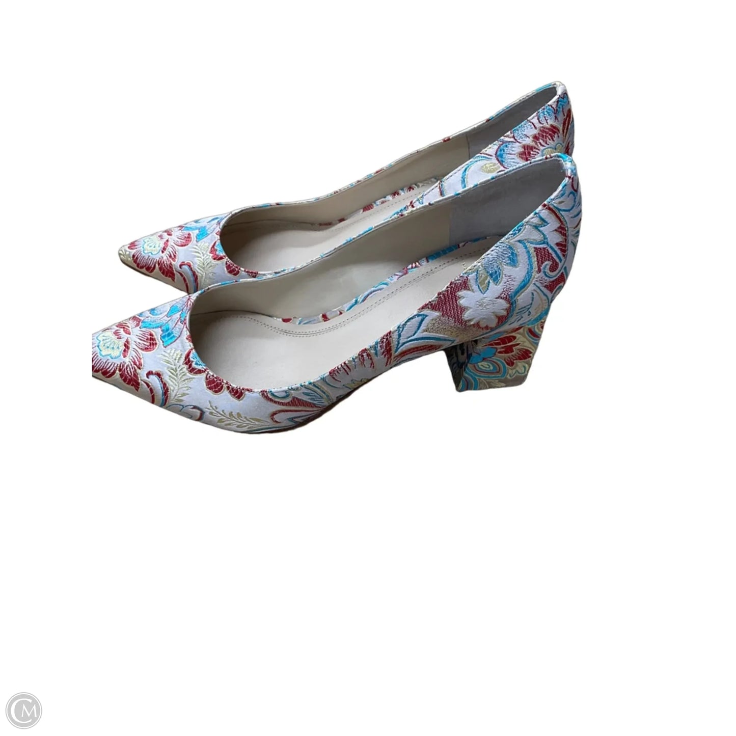Shoes Heels Block By Marc Fisher In Floral Print, Size: 8.5