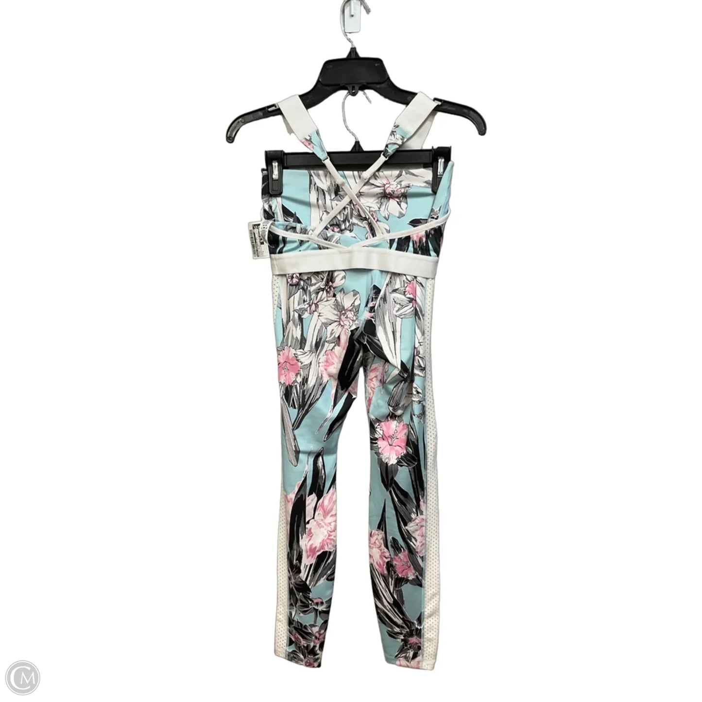 Athletic Pants 2pc By Nike Apparel In Floral Print, Size: S