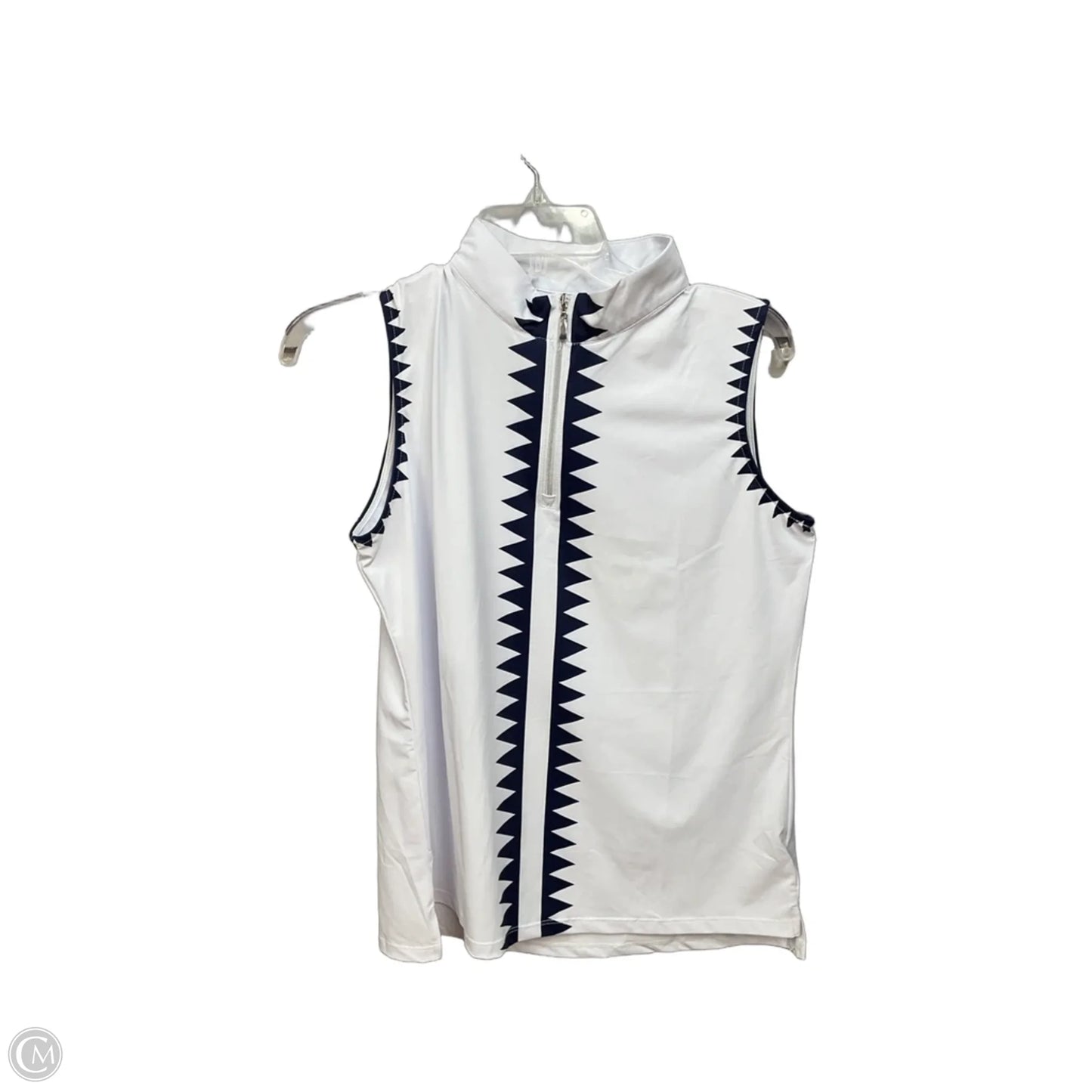 Athletic Tank Top By Cmc In Blue & White, Size: L