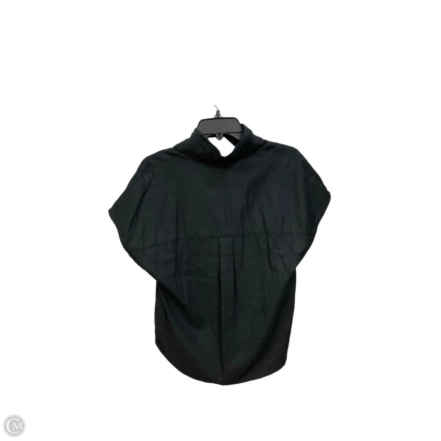 Top Short Sleeve By Banana Republic In Black, Size: S