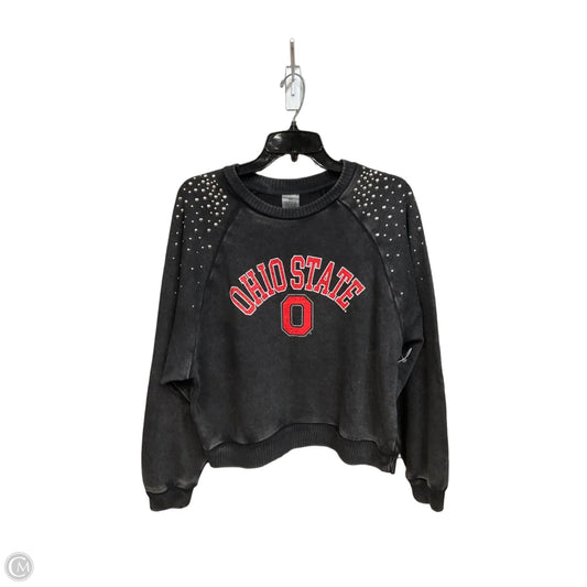 Sweatshirt Crewneck By Cme In Black & Red, Size: L