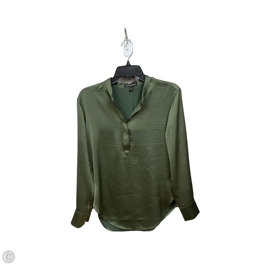Blouse Long Sleeve By Banana Republic In Green, Size: Xs