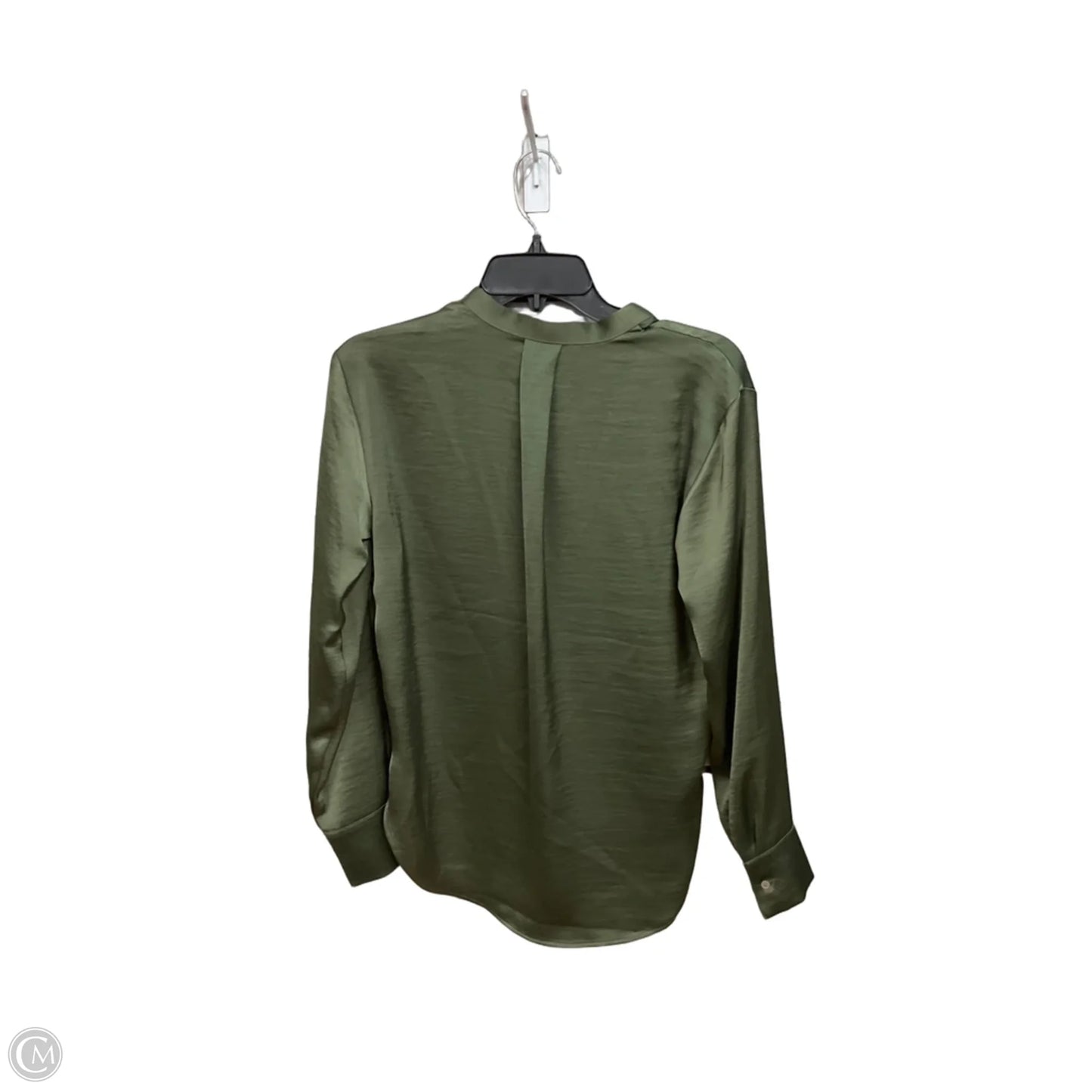 Blouse Long Sleeve By Banana Republic In Green, Size: Xs