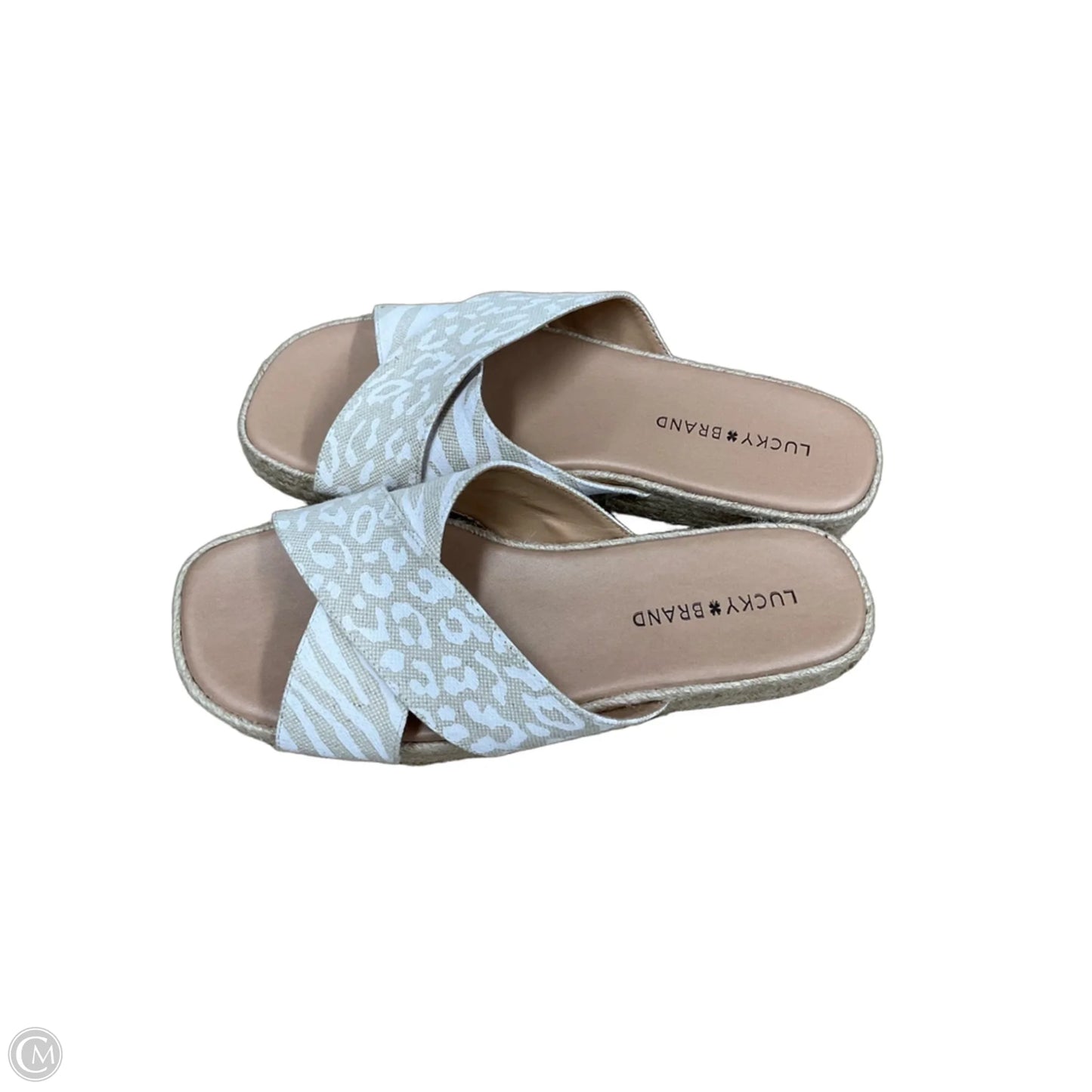 Sandals Flats By Lucky Brand In Animal Print, Size: 9