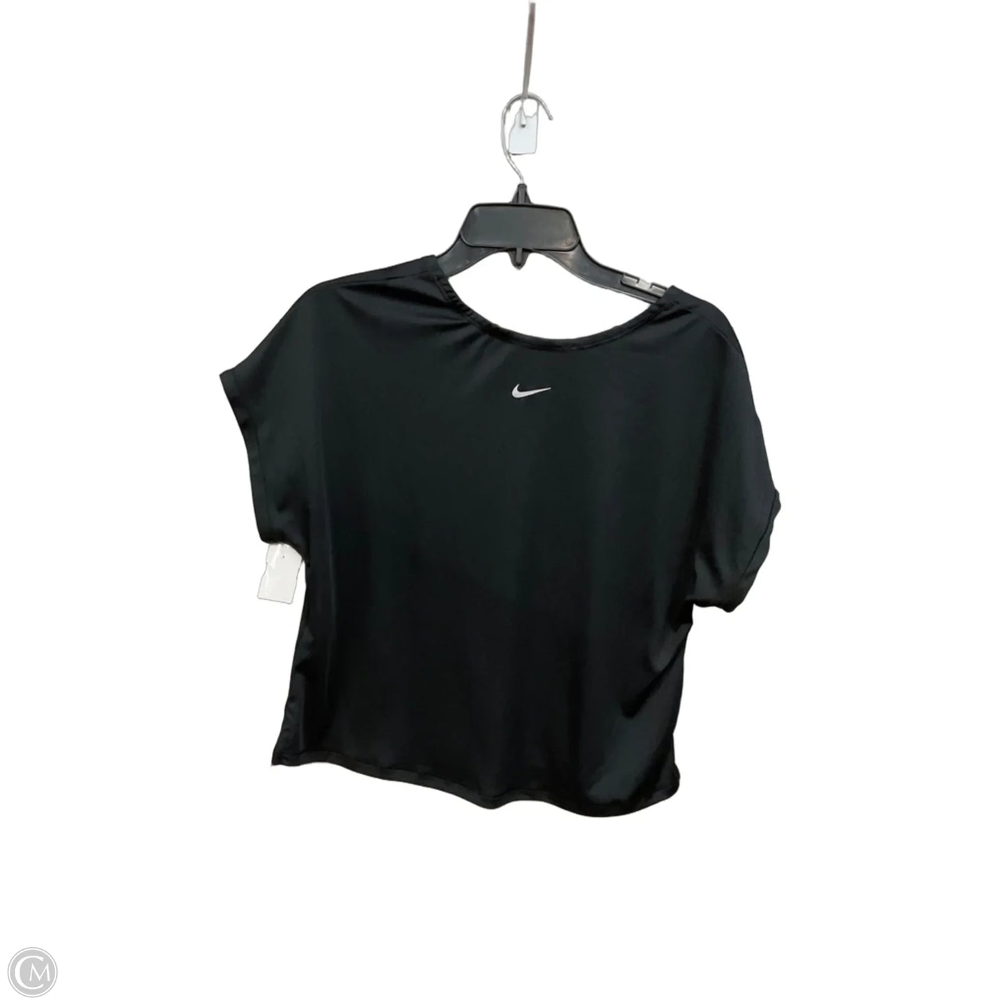 Athletic Top Short Sleeve By Nike Apparel In Black, Size: M