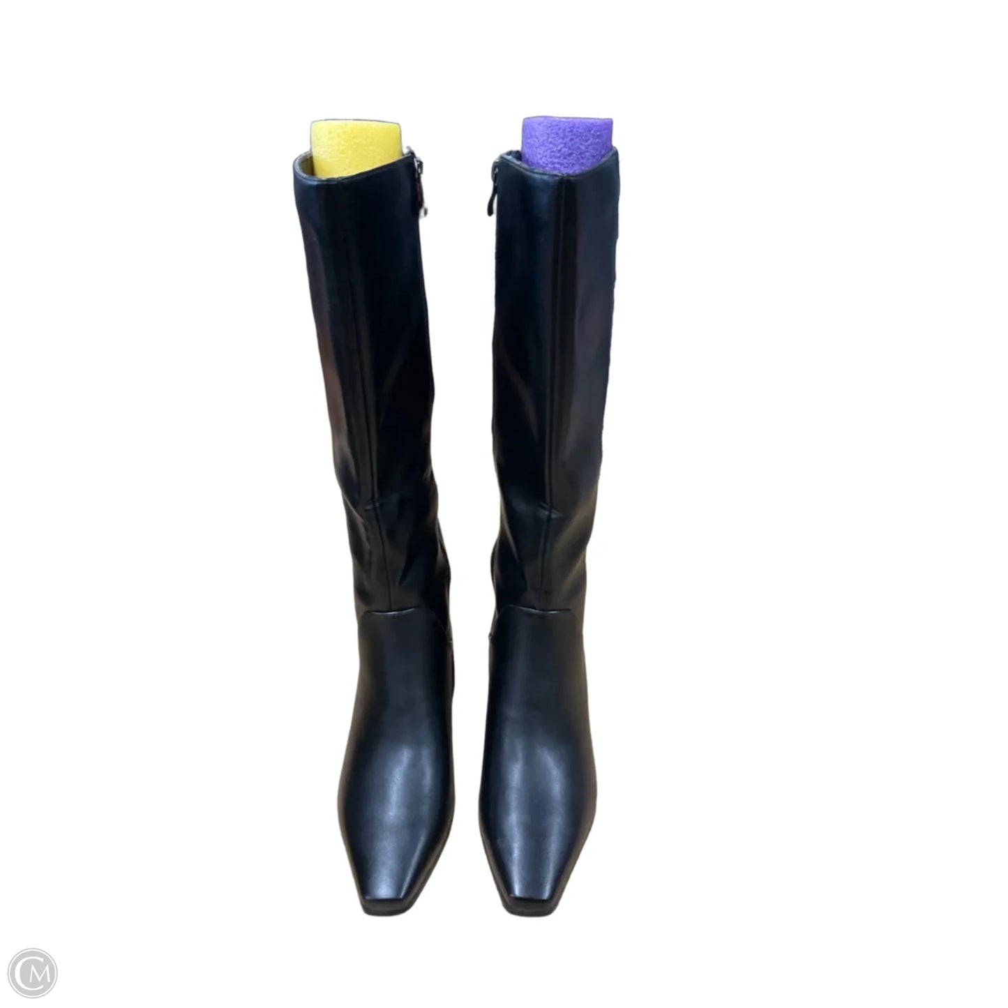 Boots Knee Heels By Cmf In Black, Size: 6