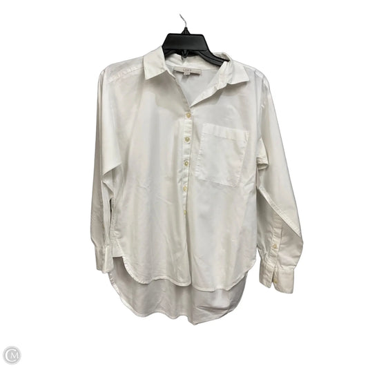 Top Long Sleeve By Loft In White, Size: Xsp
