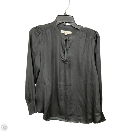 Blouse Long Sleeve By Loft In Black, Size: Sp