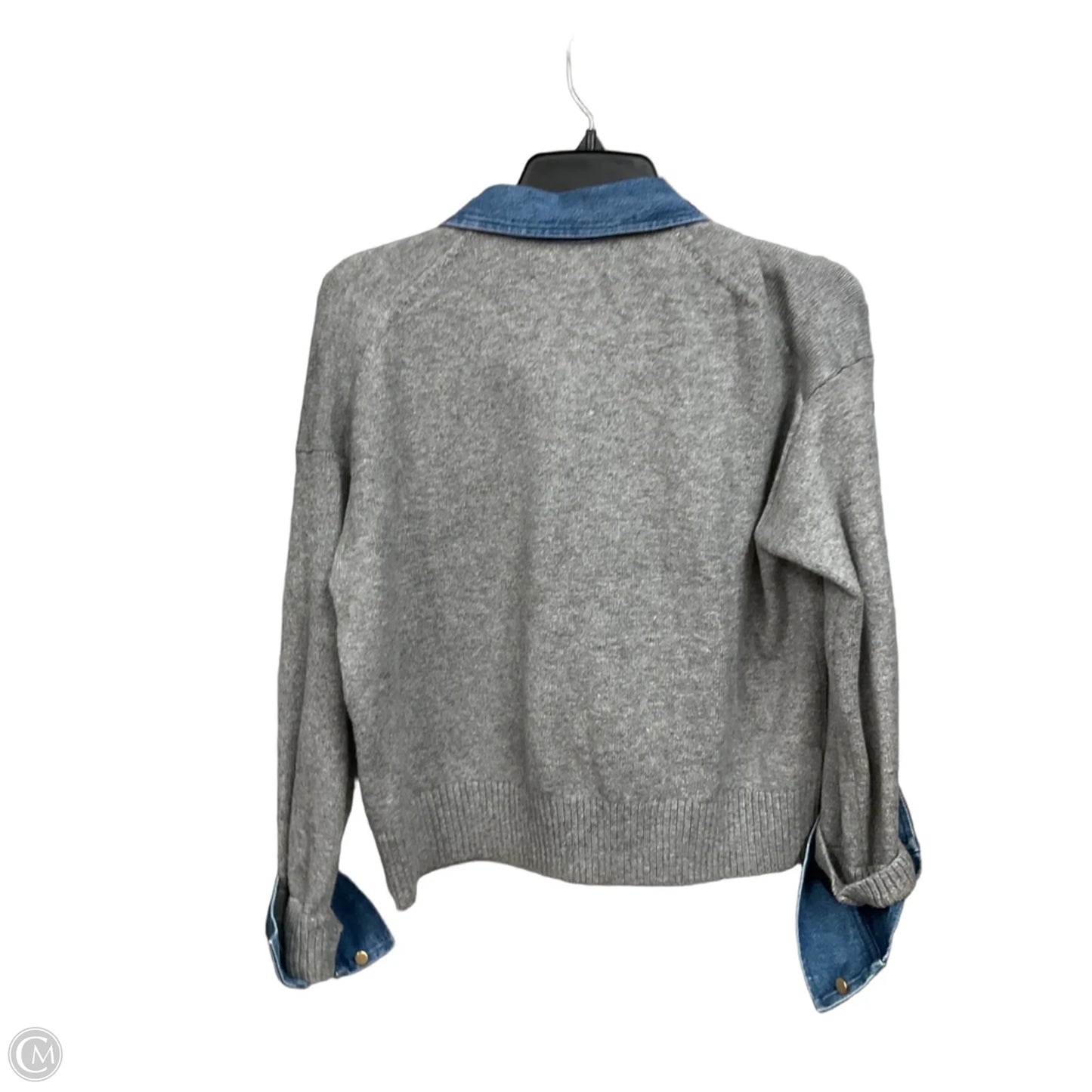 Sweater By Loft In Blue & Grey, Size: Xs