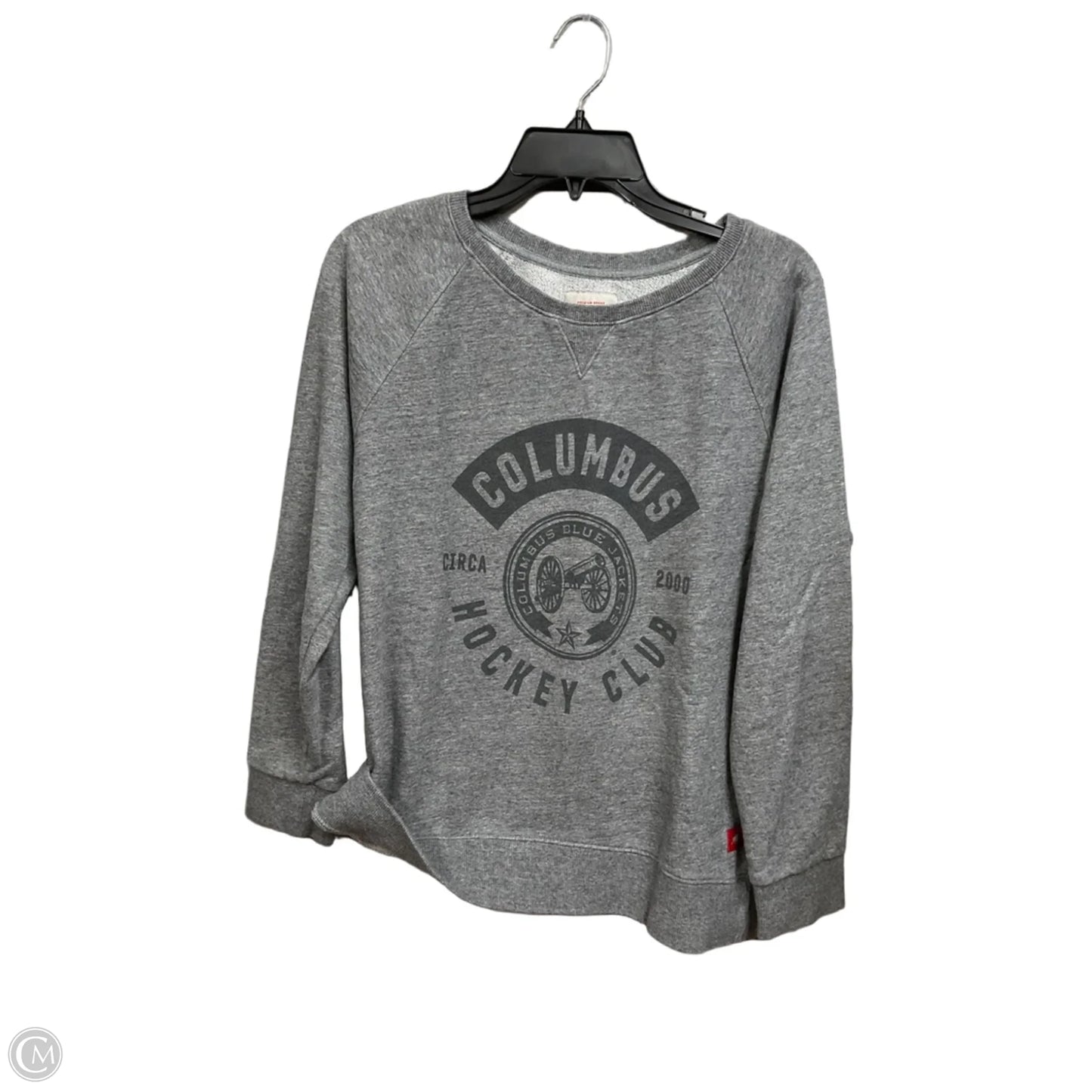 Sweatshirt Crewneck By Clothes Mentor In Grey, Size: M