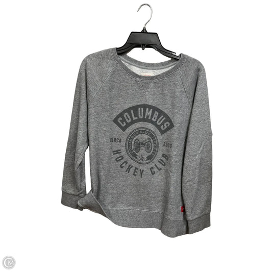 Sweatshirt Crewneck By Clothes Mentor In Grey, Size: M