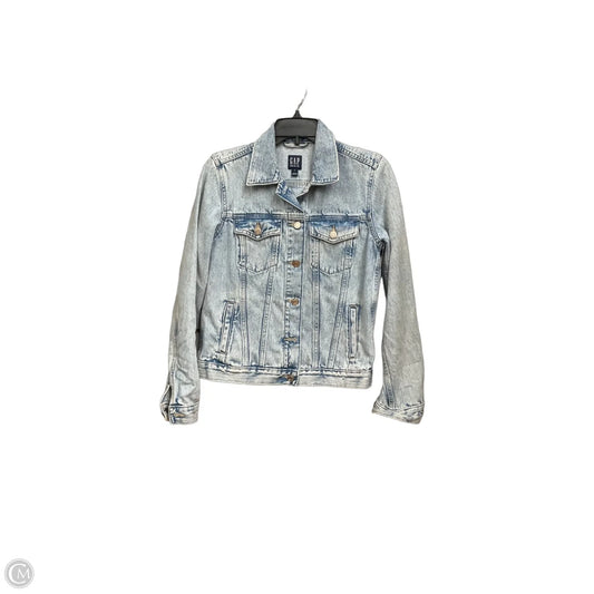 Jacket Denim By Gap In Blue Denim, Size: S
