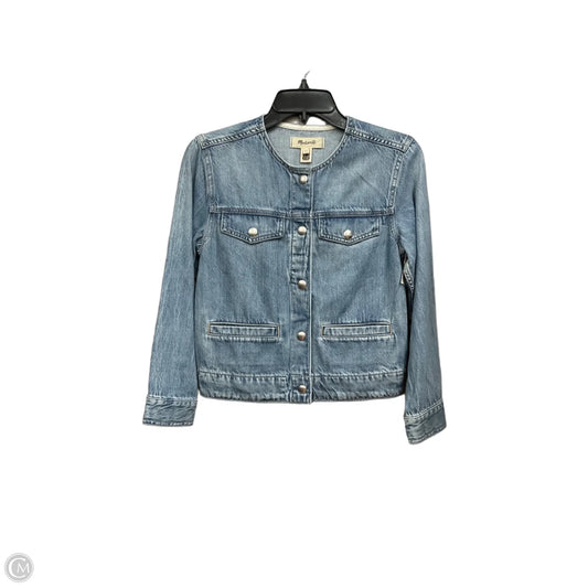 Jacket Denim By Madewell In Blue Denim, Size: Xxs