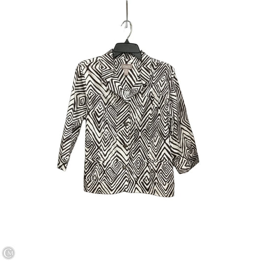 Jacket Other By Chicos In Brown & White, Size: L