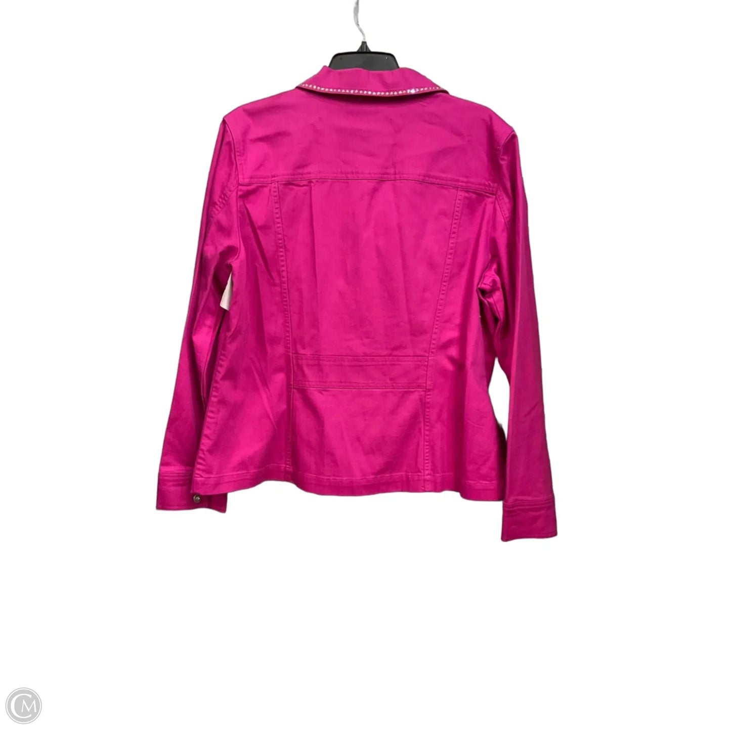 Jacket Denim By Christine Alexander In Pink Denim, Size: Xl