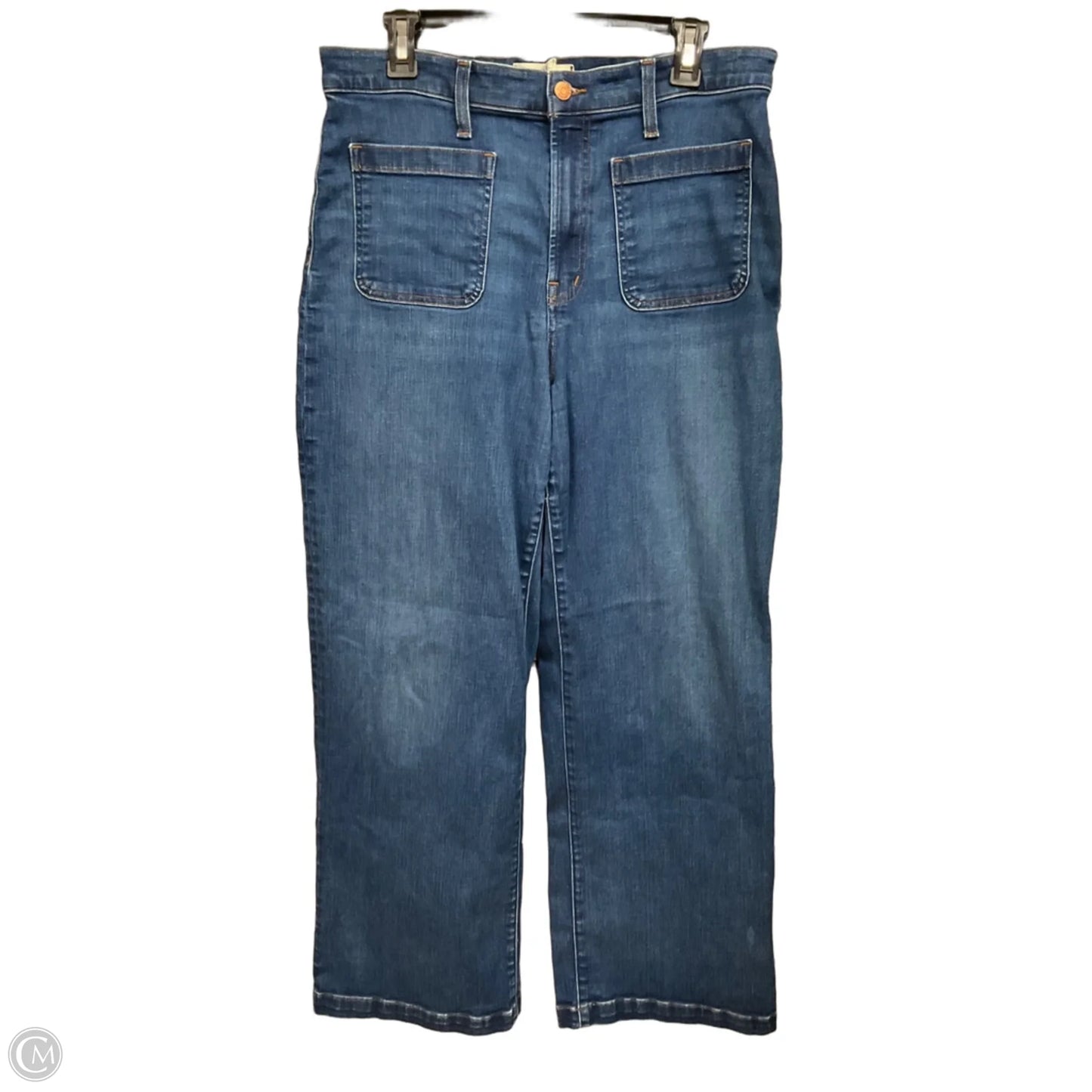 Jeans Wide Leg By Madewell In Blue Denim, Size: 8