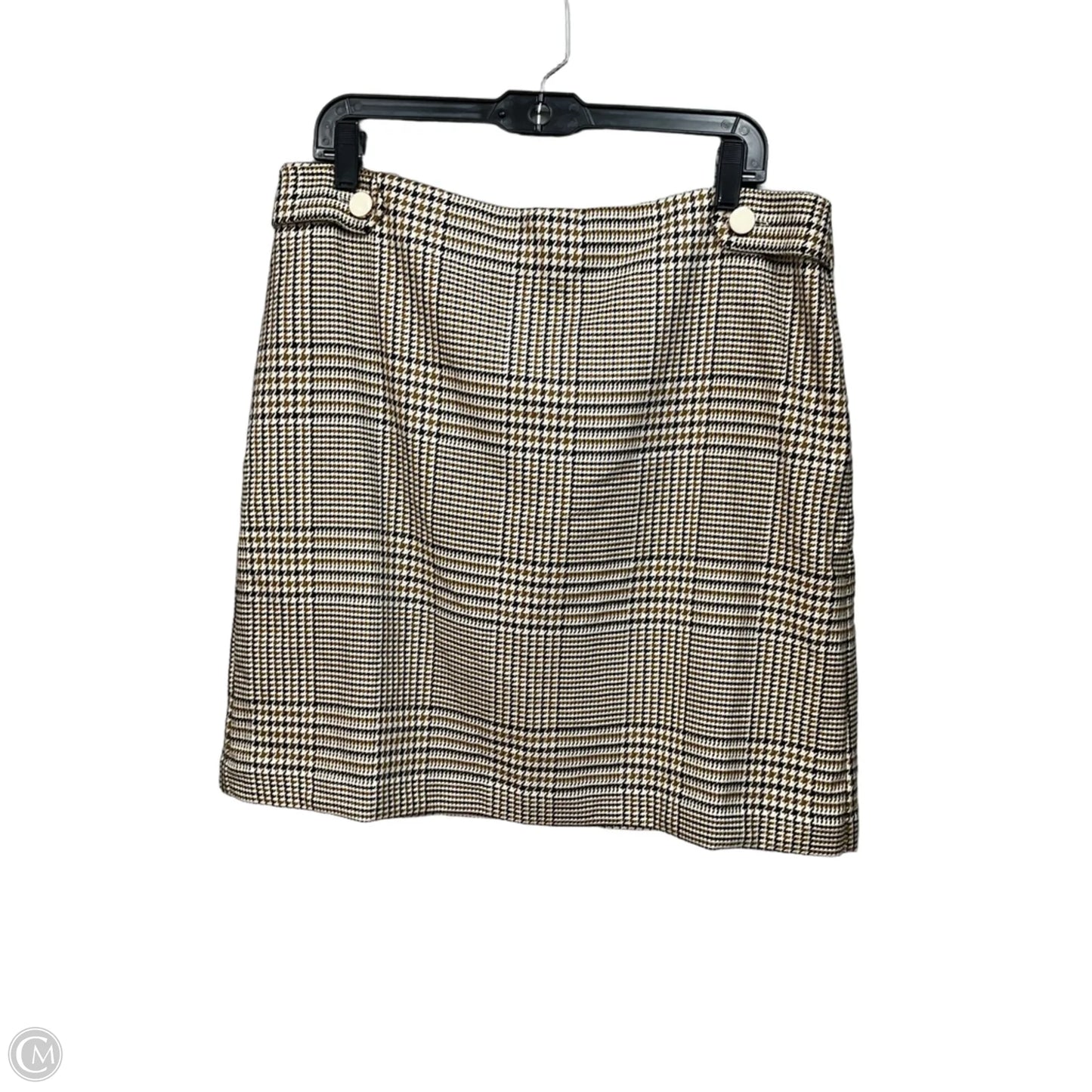 Skirt Midi By Ann Taylor In Checkered Pattern, Size: 12