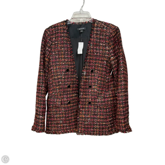 Blazer By Ann Taylor In Plaid Pattern, Size: M