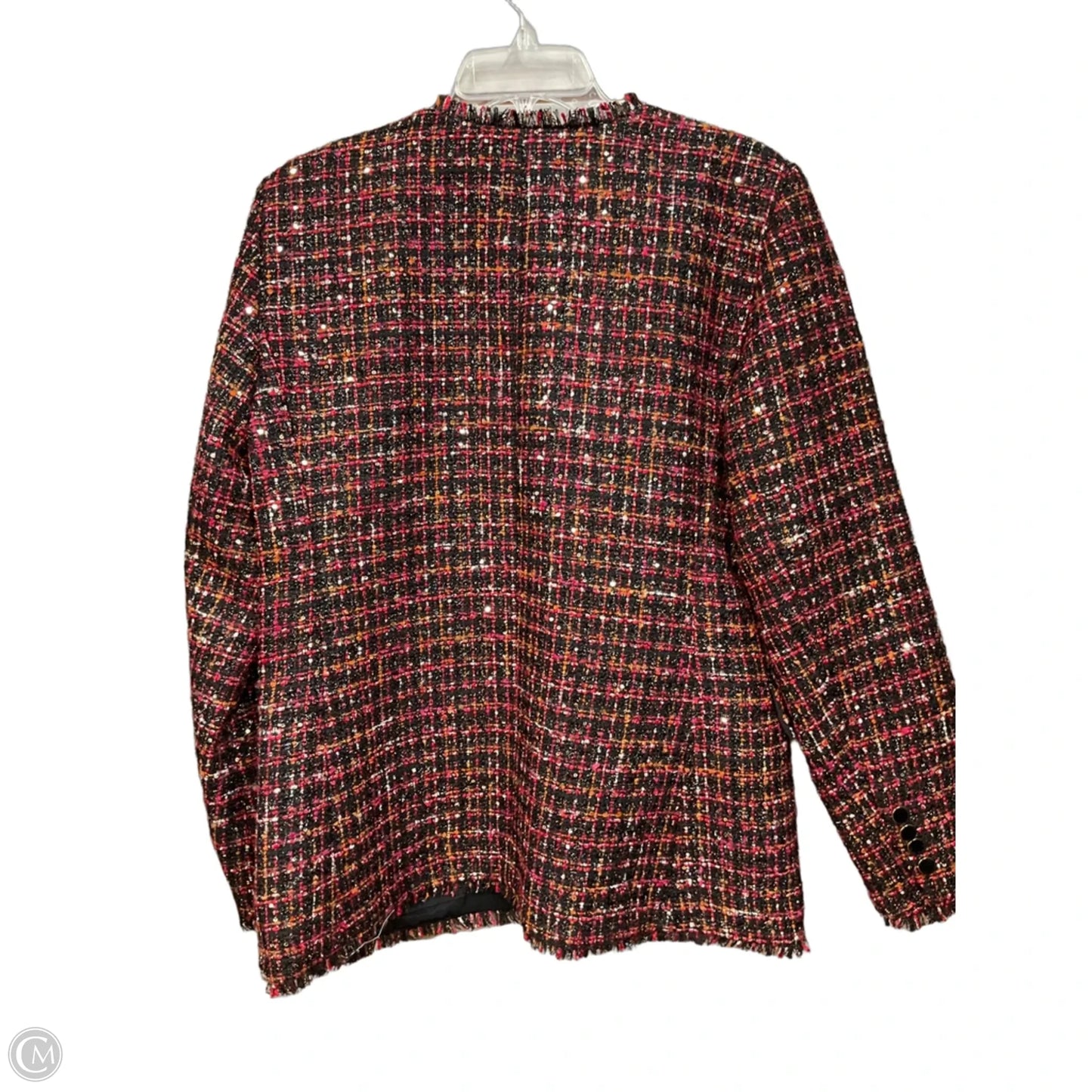 Blazer By Ann Taylor In Plaid Pattern, Size: M
