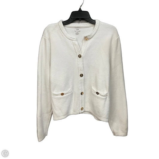 Cardigan By J. Crew In White, Size: Xl