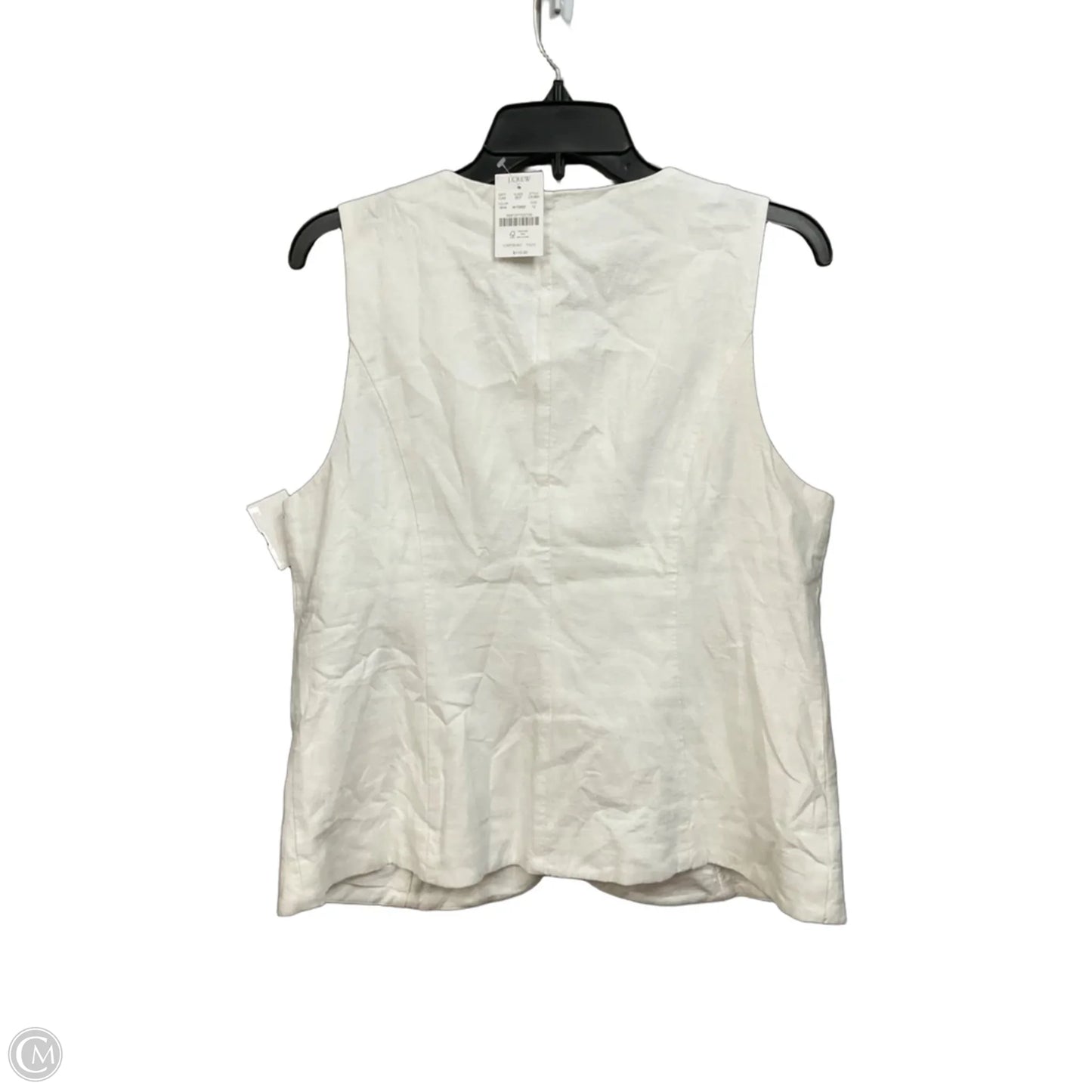 Top Sleeveless By J. Crew In White, Size: L