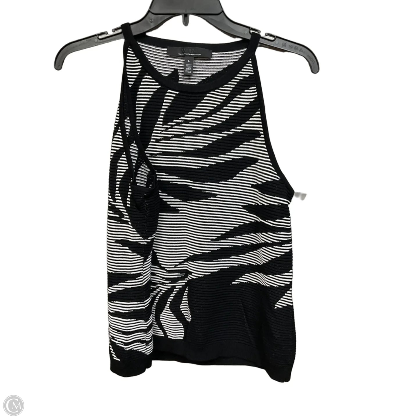 Top Sleeveless By White House Black Market In Black & White, Size: L