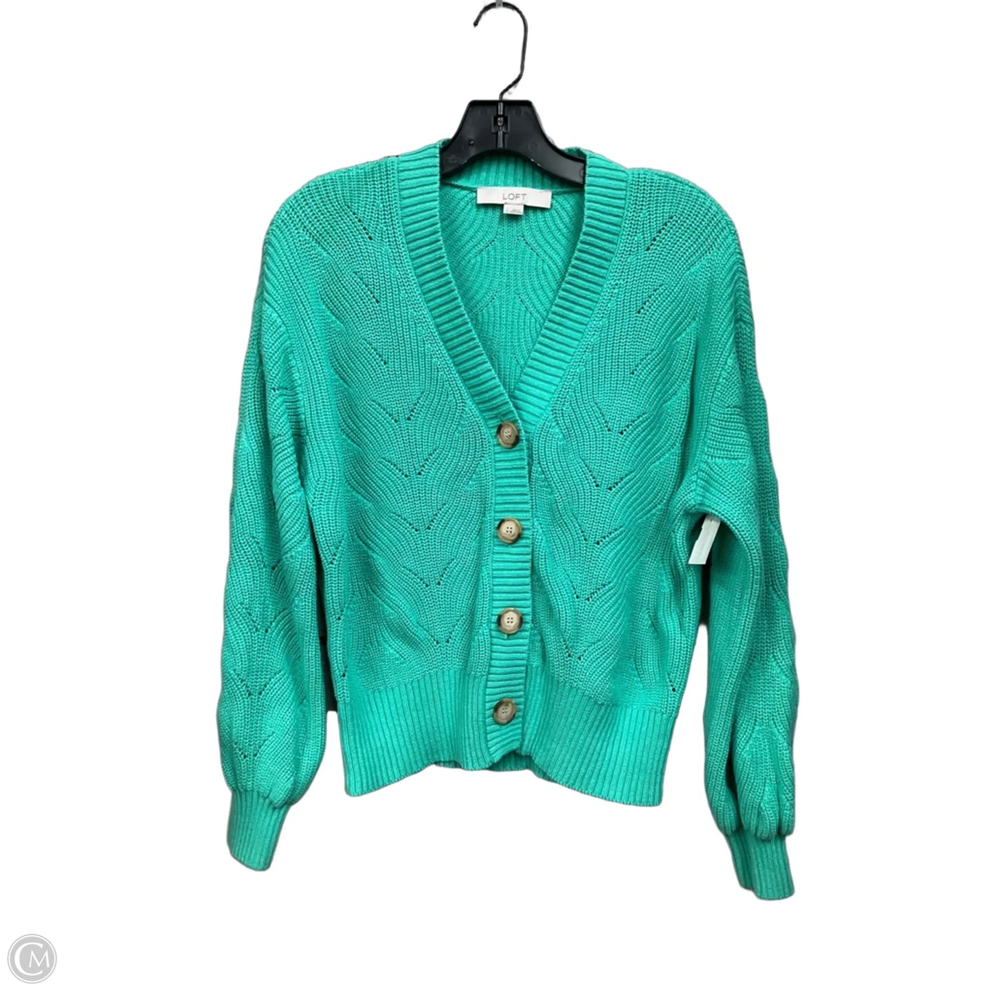 Cardigan By Loft In Green, Size: L