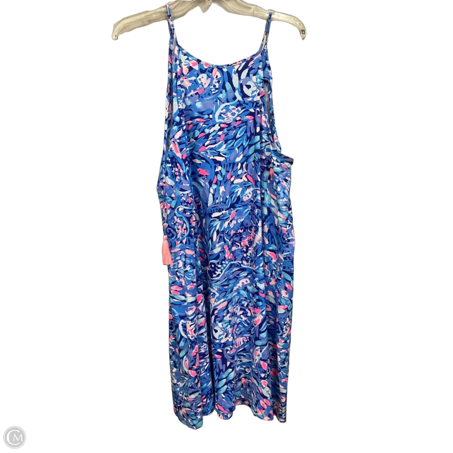 Dress Designer By Lilly Pulitzer In Blue & Pink, Size: Xl