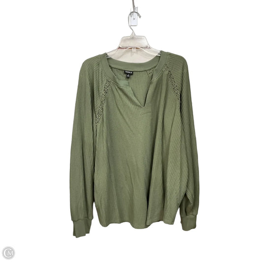 Top Long Sleeve By Torrid In Green, Size: 3x
