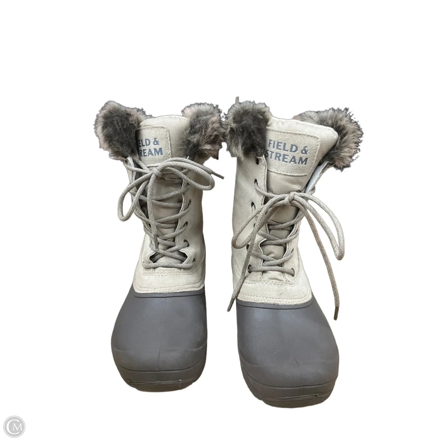 Boots Snow By Clothes Mentor In Brown & Tan, Size: 8
