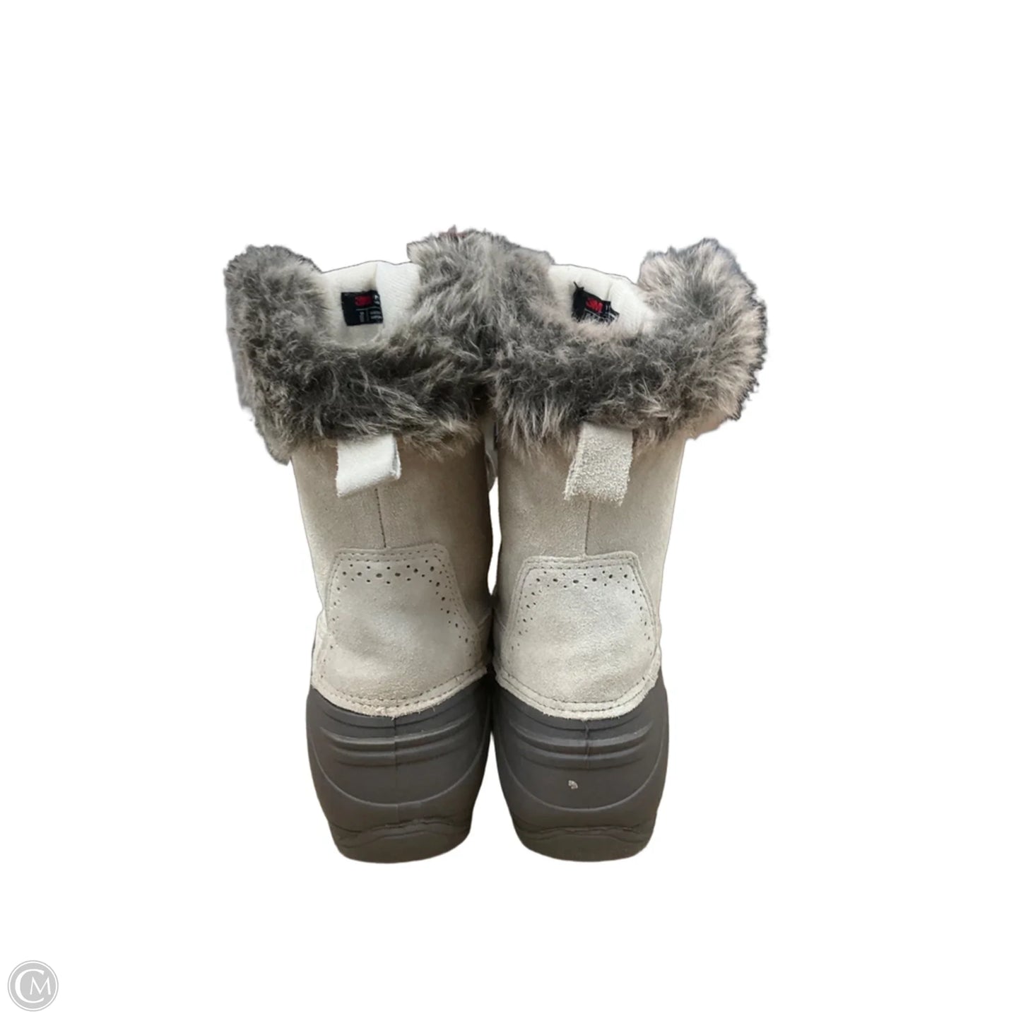Boots Snow By Clothes Mentor In Brown & Tan, Size: 8
