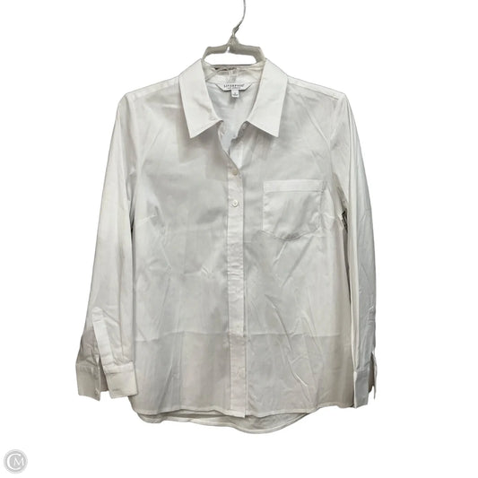 Top Long Sleeve By Liverpool In White, Size: S