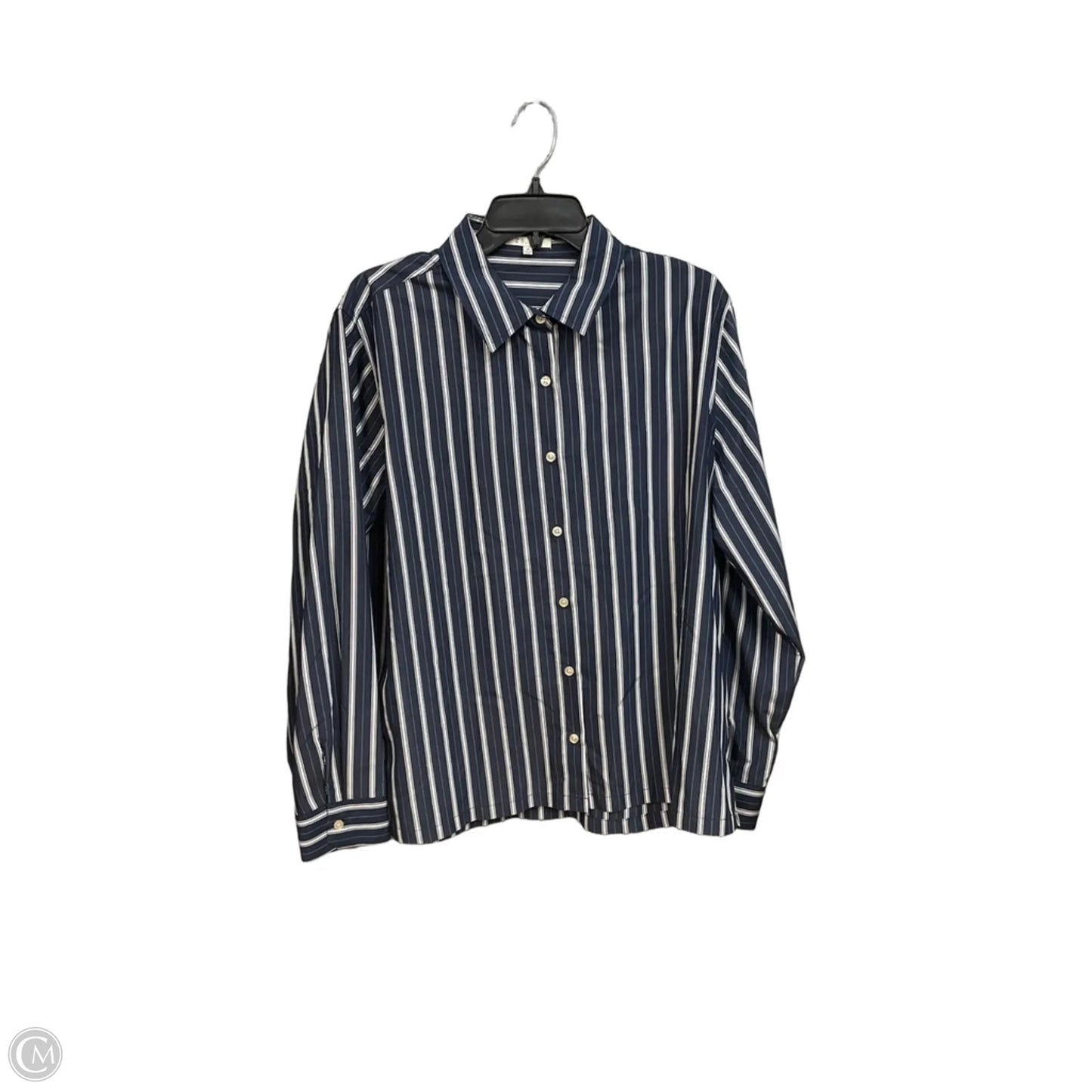 Top Long Sleeve By Z Supply In Striped Pattern, Size: M