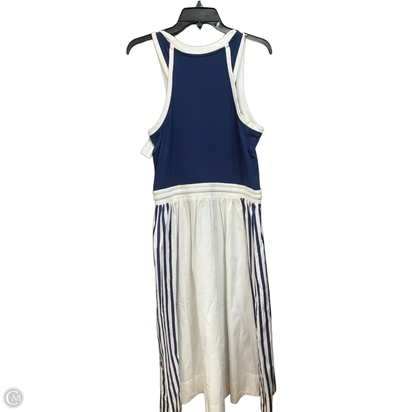 Dress Casual Midi By Daily Practice By Anthropologie In Blue & White, Size: M